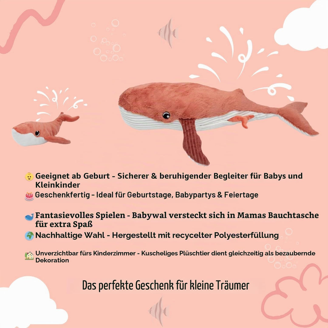 Les Déglingos PTIPOTOS by Gravillou La Balea – Plüschtier Mama und Ihr Baby – Geschenkidee zur Gebur