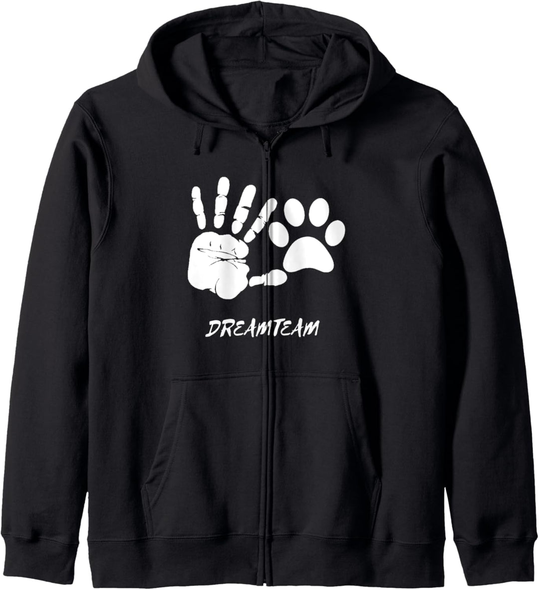 Dreamteam Hunde und Katze Haustier Geschenk Kapuzenjacke