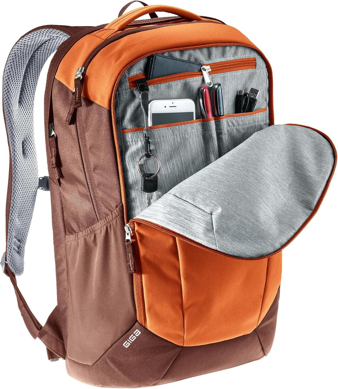 deuter Herren Giga Laptop Rucksack (1er Pack) 28 L Chestnut-umbra, 28 L Chestnut-umbra