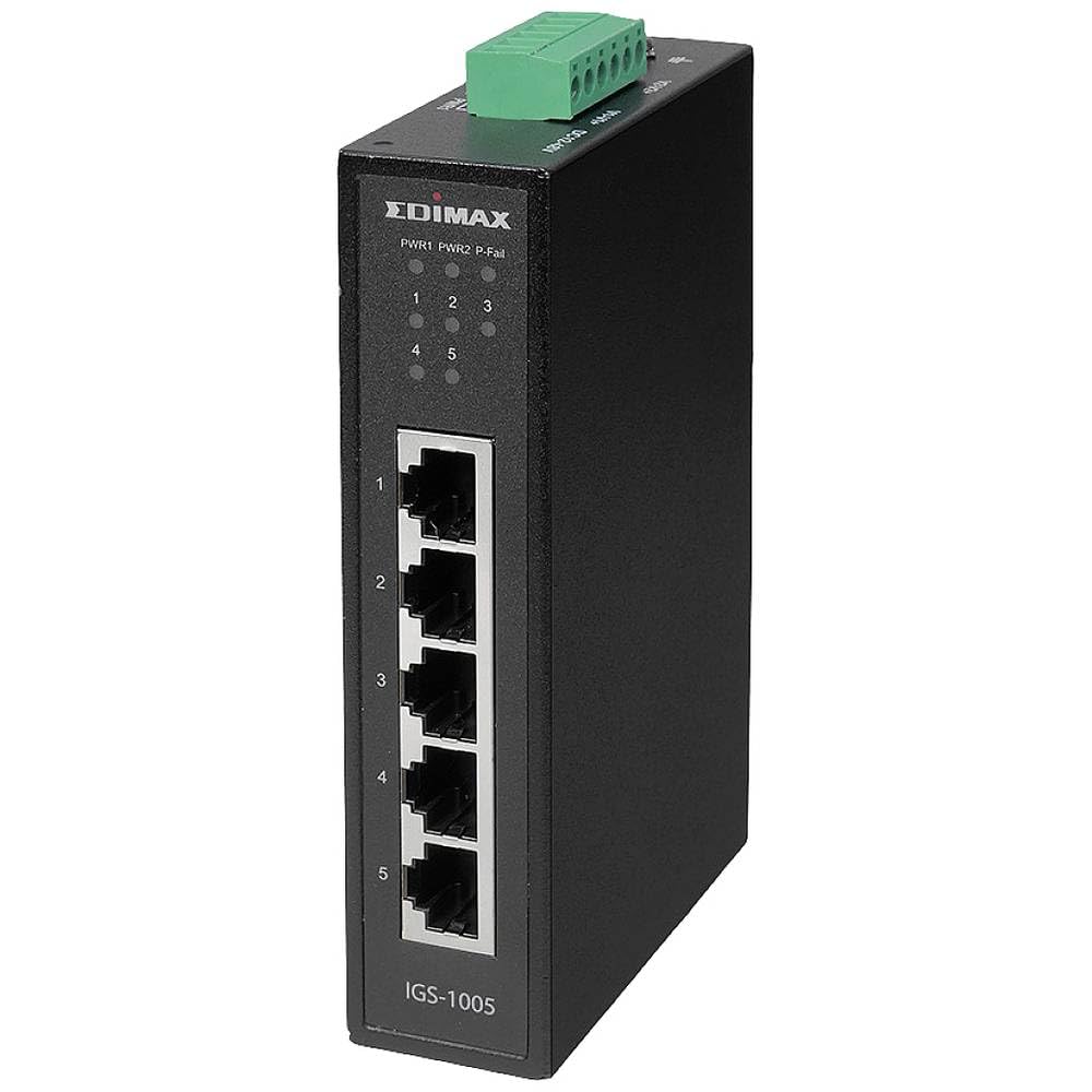 Edimax IGS-1005 - Industrieller 5-Port Gigabit DIN-Schienen-Switch