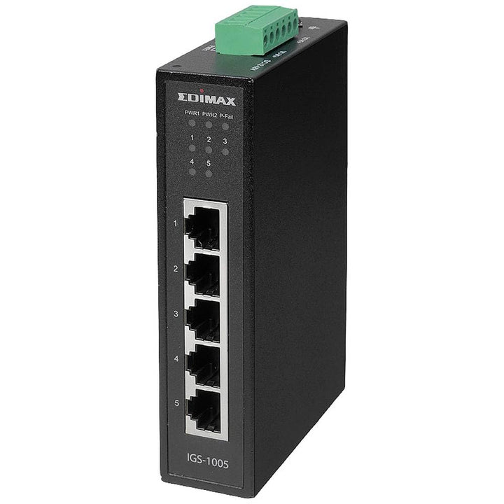 Edimax IGS-1005 - Industrieller 5-Port Gigabit DIN-Schienen-Switch