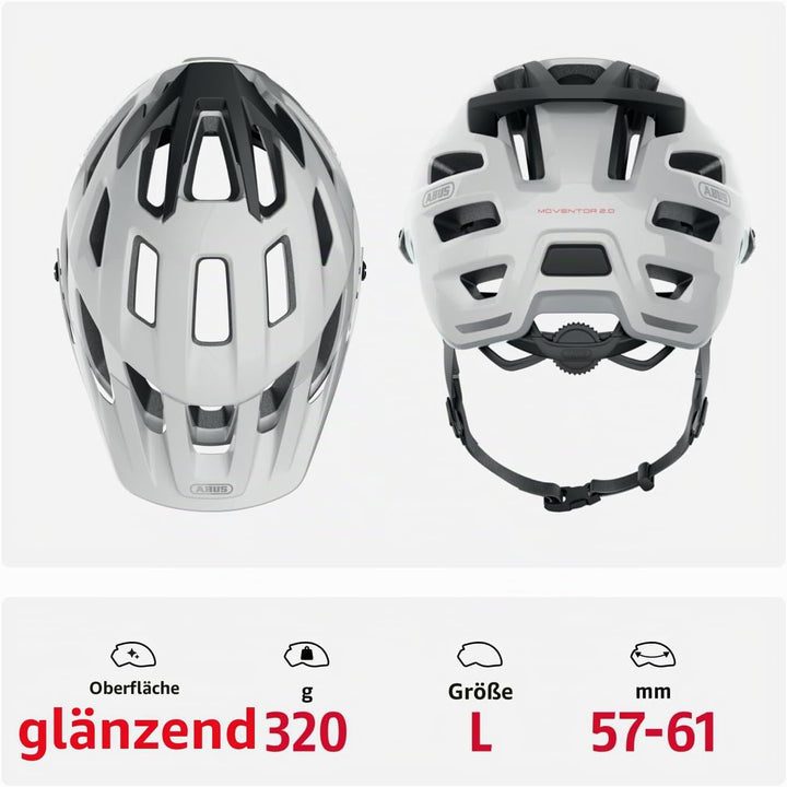 ABUS MTB-Helm Moventor 2.0 - komfortabler Fahrradhelm fürs Gelände - All-Mountain-Helm - für Damen u