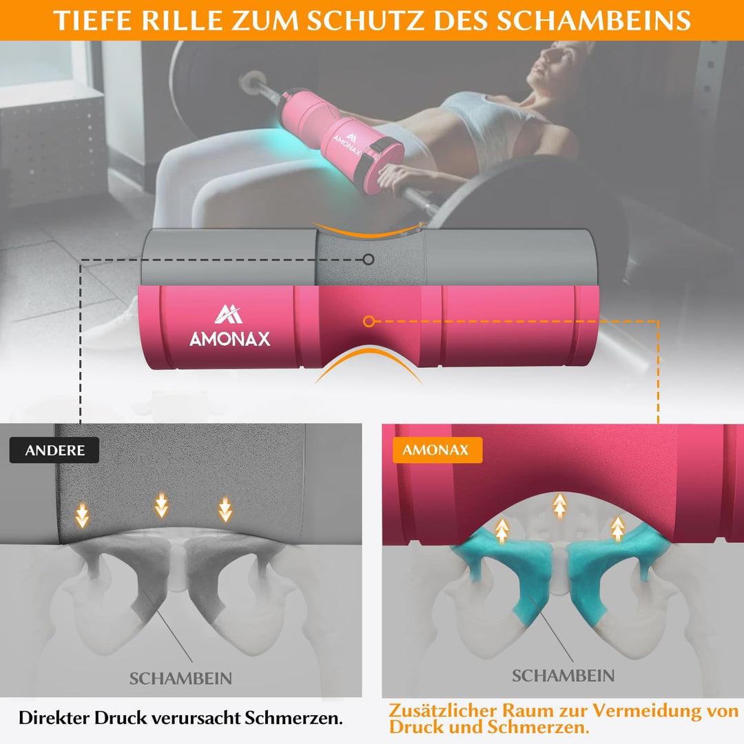 Amonax langhantel polster, extra dicke nackenpolster langhantel- Barbell Pad nackenschutz für hip th