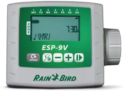 Rain bird Bewässerungs-Programmierer, Wasserdosiergerät, batteriebetrieben, 1 Zone mit Ventil im Lie