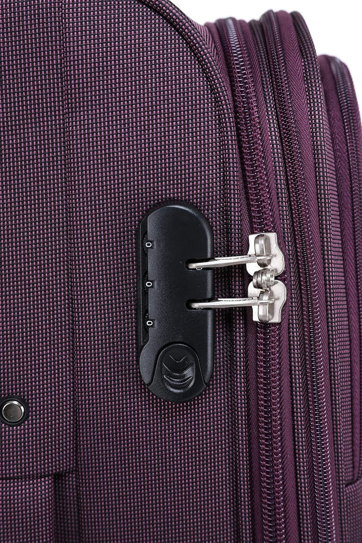 BEIBYE 4 Rollen Reisekoffer 3tlg.Stoffkoffer Handgepäck Kindergepäck Gepäck Koffer Trolley Set-XL-L-