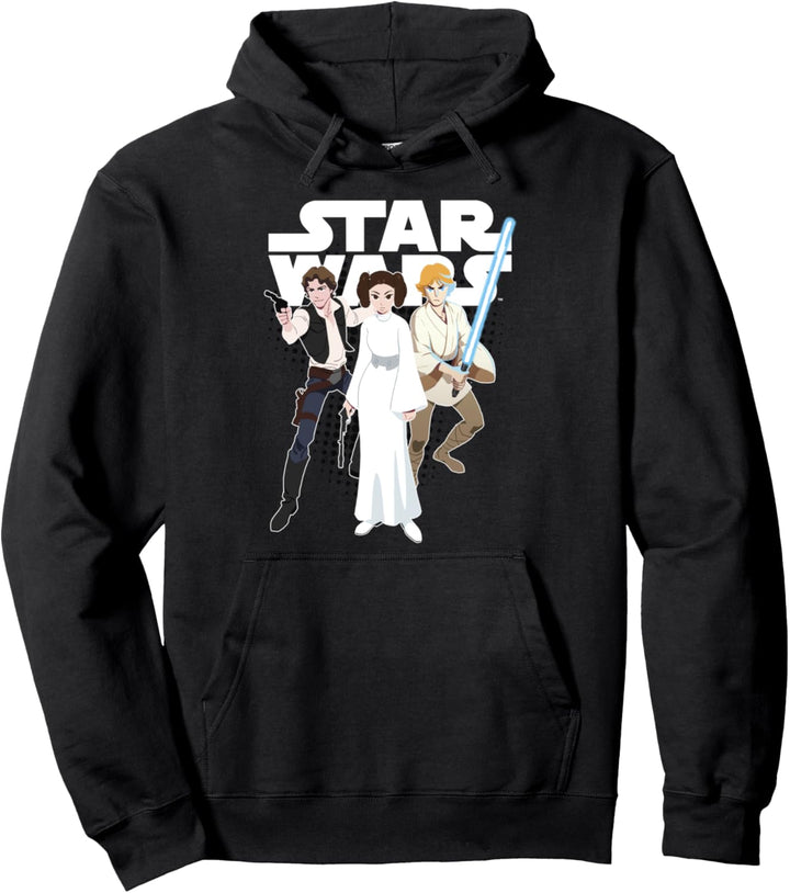 Star Wars Galaxy Of Adventures Han Leia Luke G1P Pullover Hoodie
