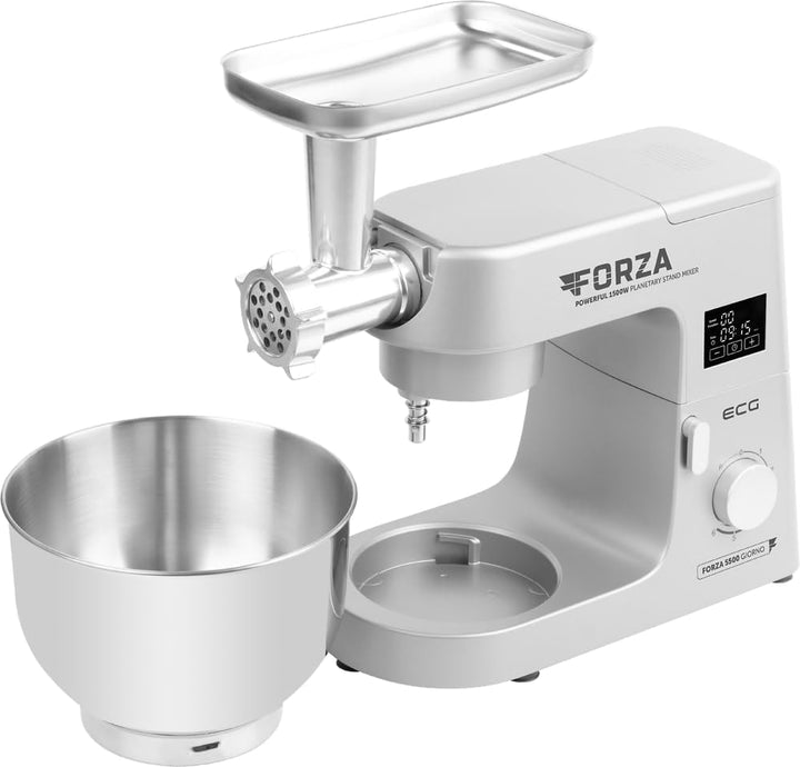ECG FORZA 5500 Küchenmaschine Silber 1500 W Touch Display LED Silber