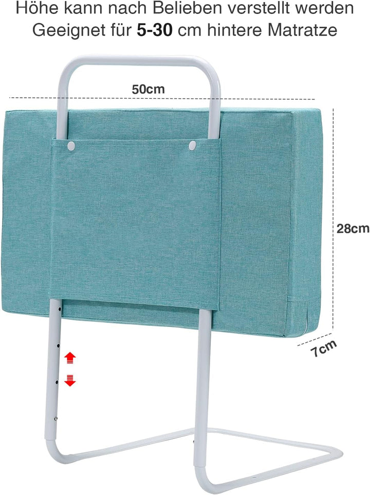 Cecaylie Bettgitter für Kinder, 2*Bettschutzgitter, 28cm(H) Babybettzaun, Weich Perlbaumwolle, Rausf