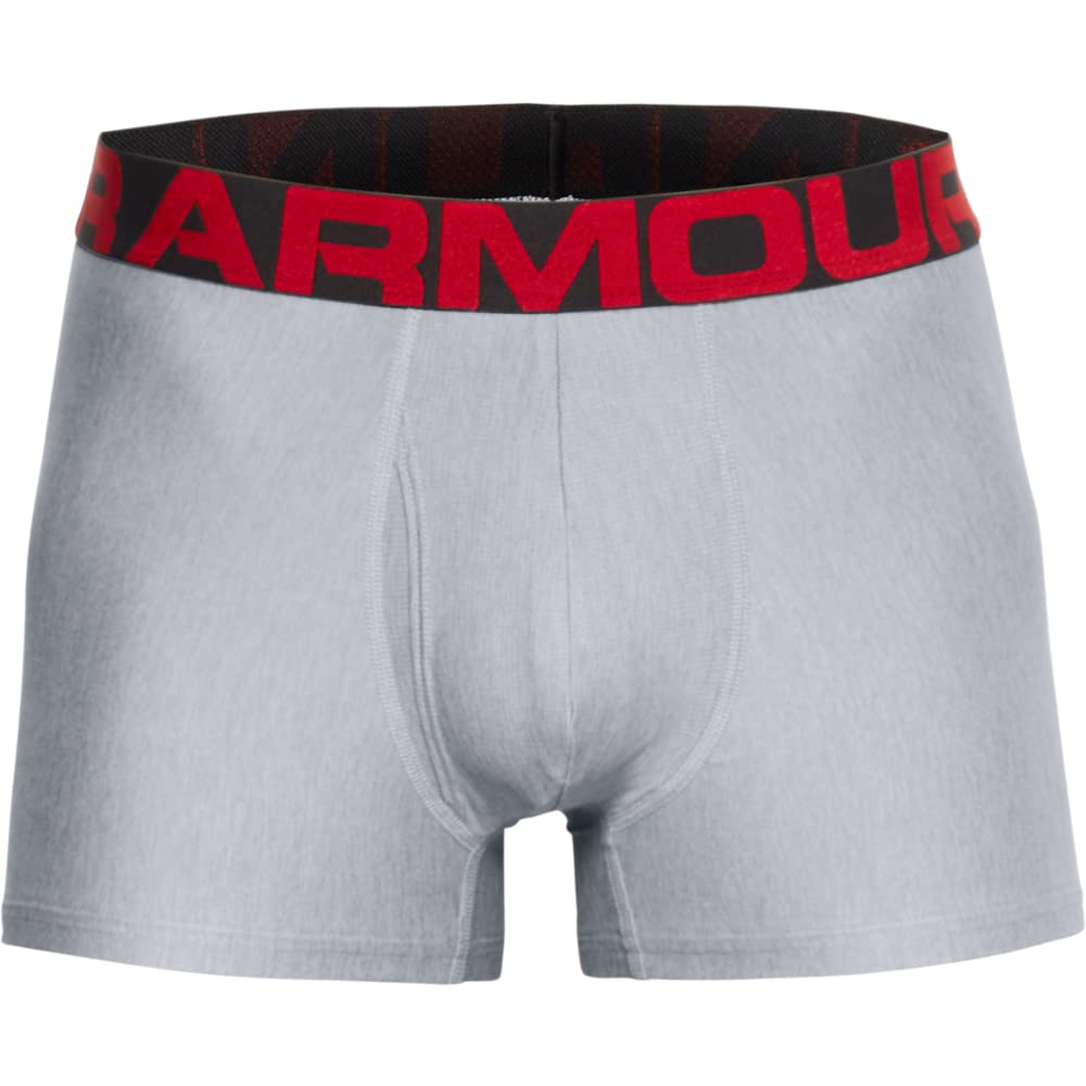 Under Armour Herren Tech 3in 2 Pack, schnelltrocknende Boxershorts, komfortable Unterwäsche mit enga