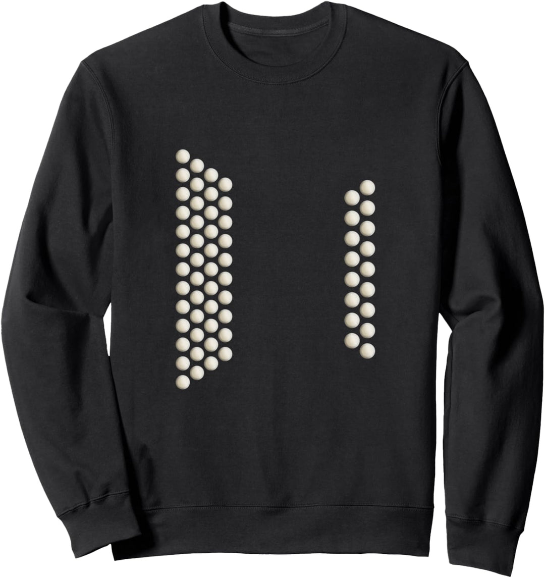 Steirische Harmonika Knöpfe, Ziehharmonika Quetschn Ziacha Sweatshirt