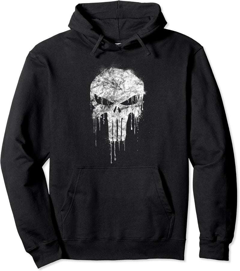 Marvel The Punisher White Pullover Hoodie