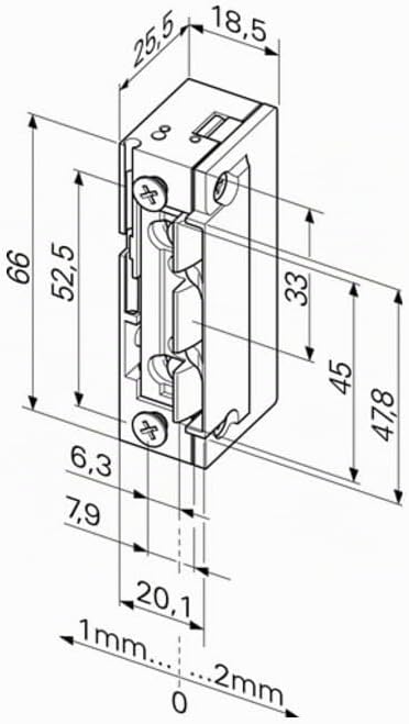 Assa Abloy 118EY13-A71 Türöffner ProFix2 ohne Arretierung/Schliessblech