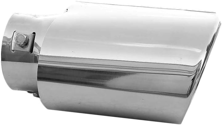 Auspuffblende Endrohr Auspuff Universell Schalldampf Edelstahl Oval bis 59mm Chrom AutoHobby