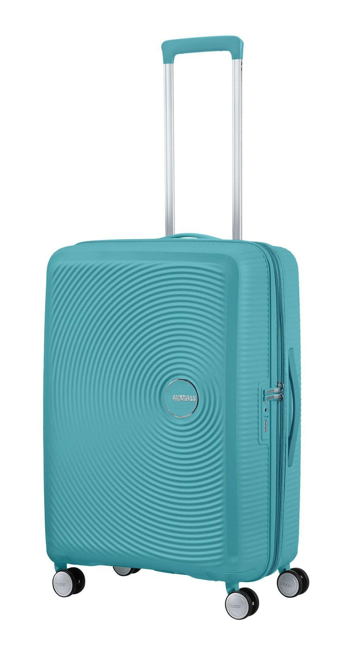 American Tourister Soundbox - 4-Rollen-Trolley 67 cm erw. turquoise