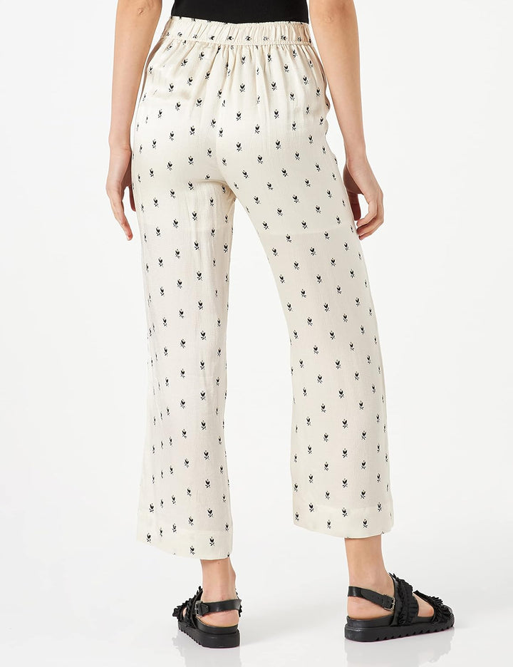 PART TWO Damen Pilupw Pa Pants Easy Fit Hose 36 Neutraler Grafikdruck, 36 Neutraler Grafikdruck