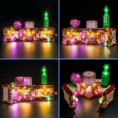 LocoLee Licht Set Kompatibel mit Lego Glindas und Elphabas Schlafsaal 75683, Nur Lichter Set, Licht