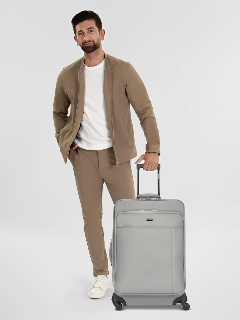 Check in CHECK.IN mittelgrosser Weichgepäck Koffer | Trolley 41 x 26 x 65 cm aus hochwertigem, strap