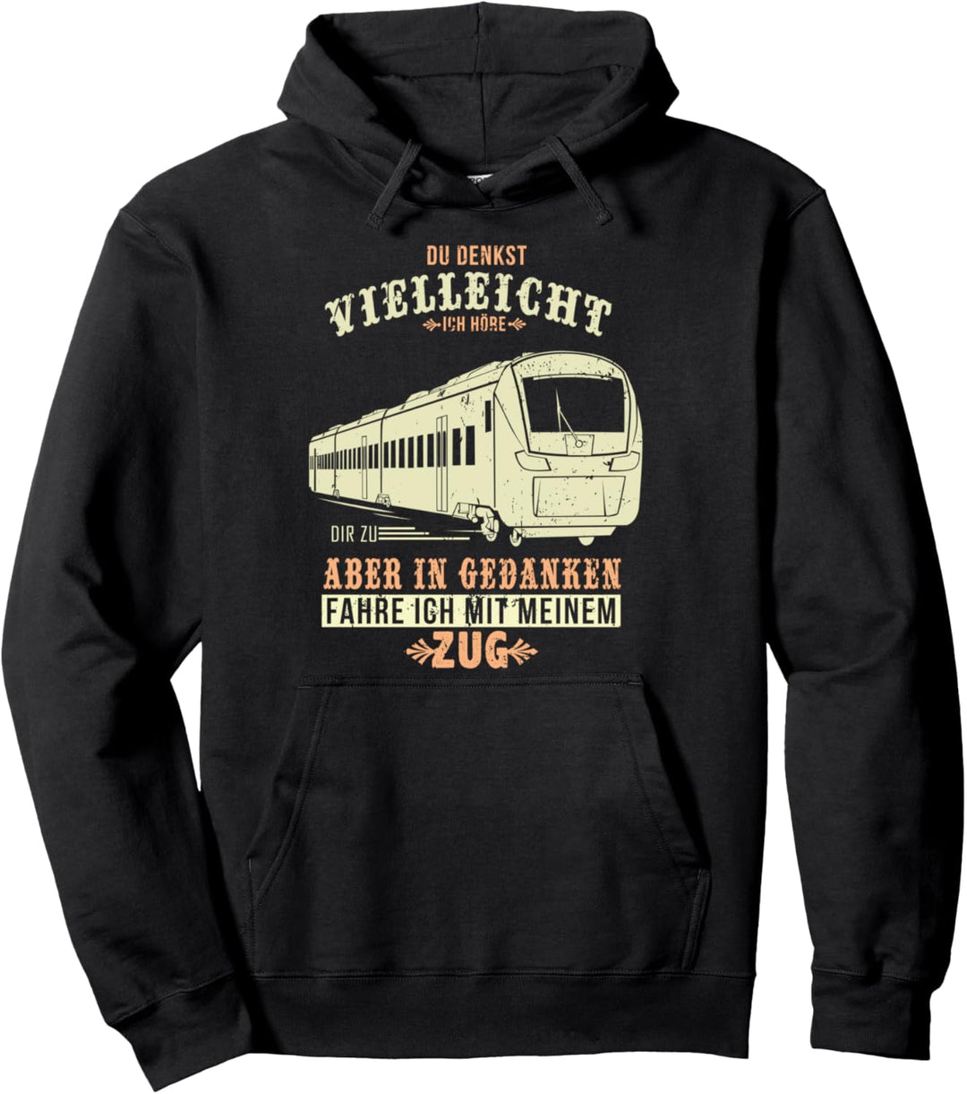 Tolles Lokführer Geschenk mit Zug - Triebfahrzeugführer Pullover Hoodie