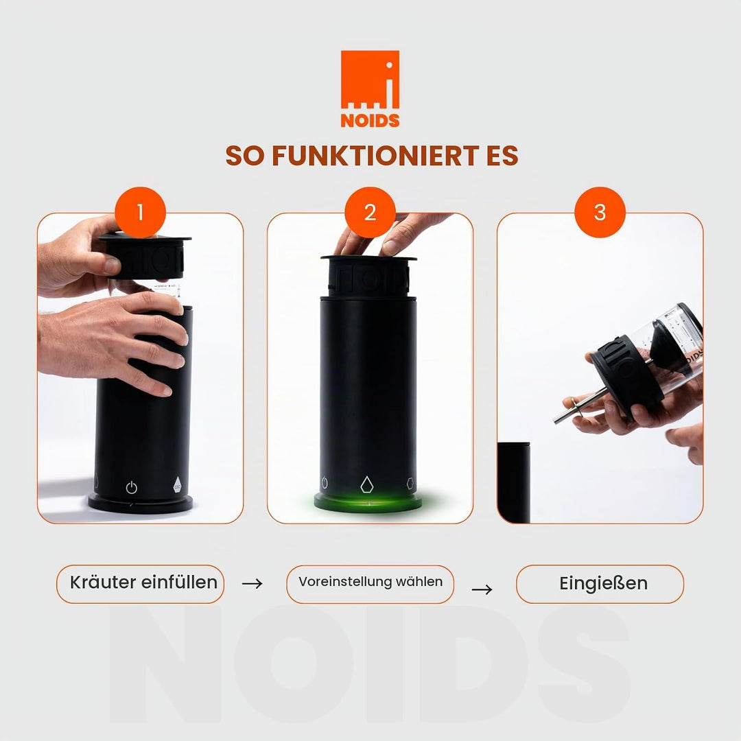 Noids (Pot by Noids) All-in-One Kräuterkocher mit Filter und