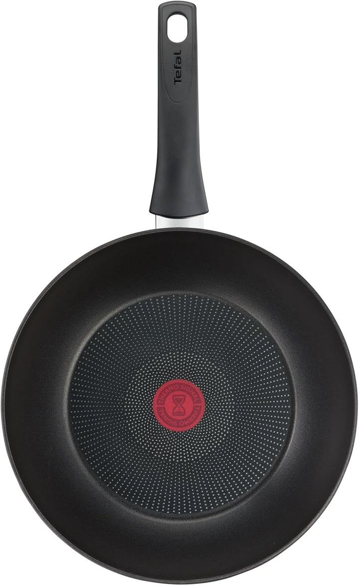Tefal G26019 Ultimate On Wokpfanne 28CM | Antihaftversiegelung mit Titanpartikel-Verstärkung | Therm