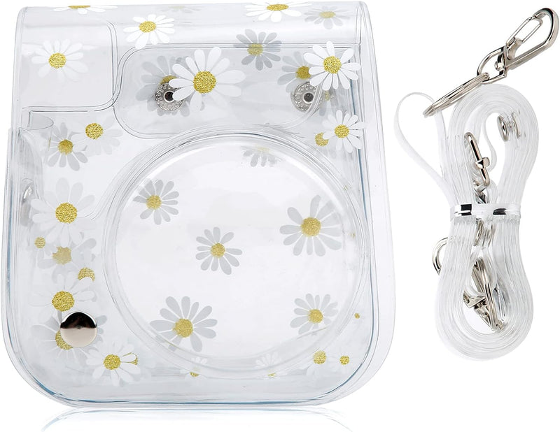 Sofortige Kameratasche, PVC-Kamera-Schutzhülle Daisy Transparente Sling Shell-Tasche mit Schultergur