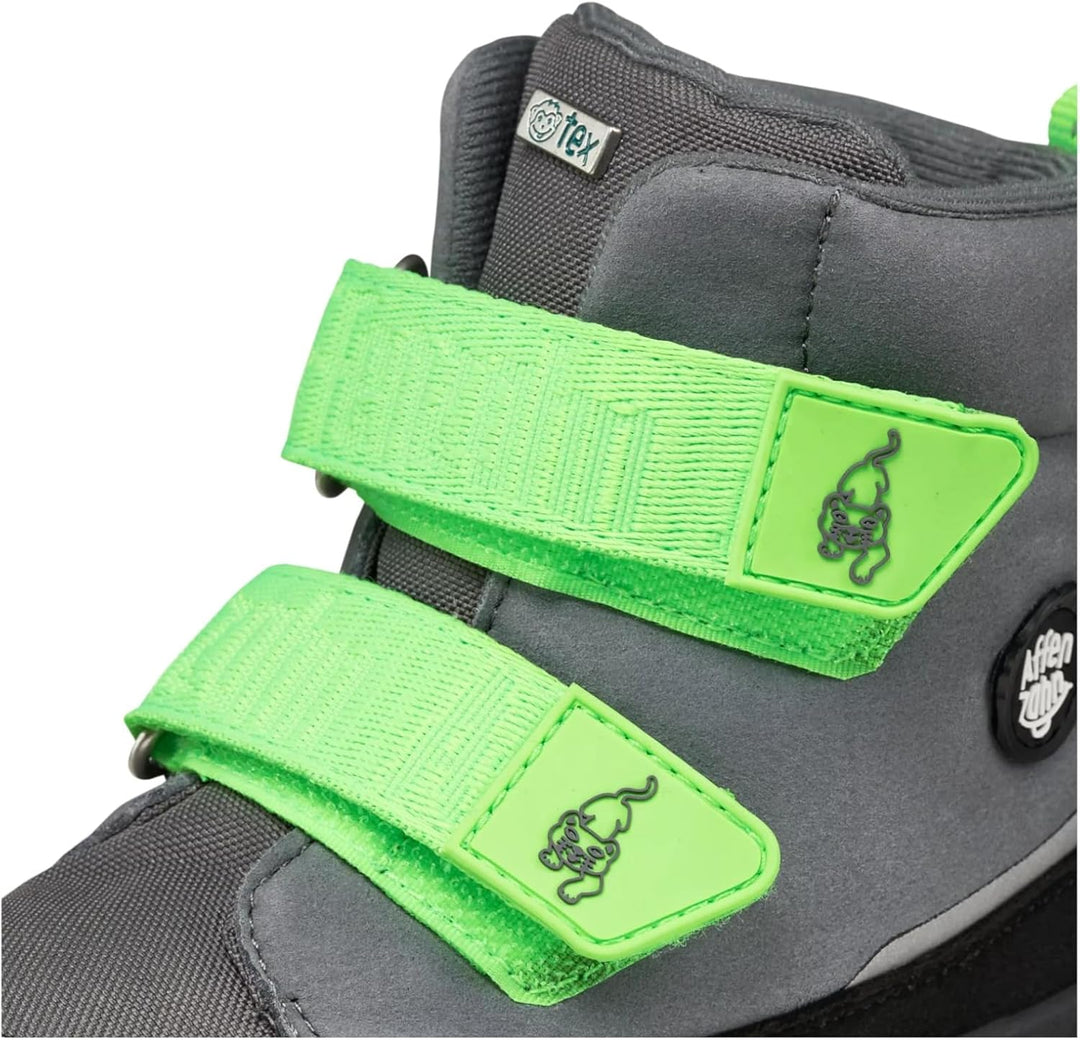 Affenzahn Winterstiefel Vegan Comfy warm gefüttert, wasserdicht mit Kletterverschlüssen, Grösse 21-3