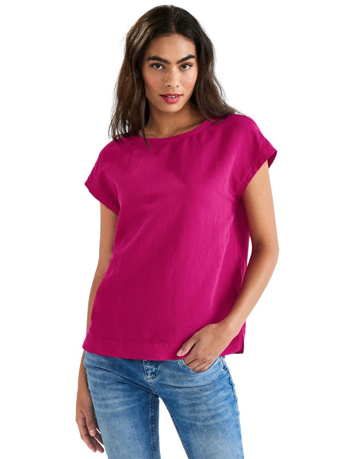 Street One Damen Leinenshirt 36 Oasis Pink, 36 Oasis Pink