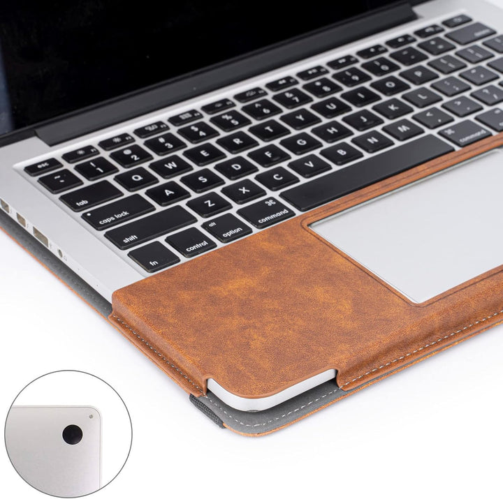 TYTX Kompatibel mit MacBook Pro 14 Hülle Zoll Leder Case 2021 A2442 M1 Pro/M1 Max, Laptop-Hülle Foli