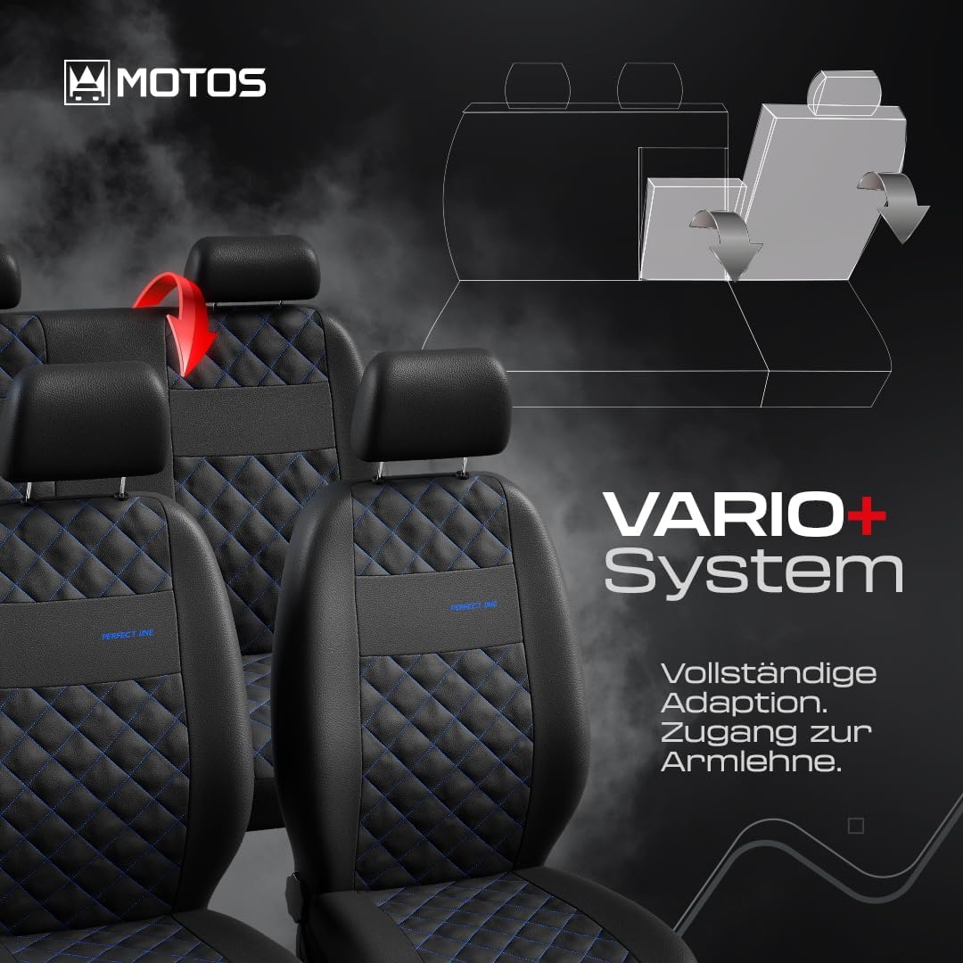 MOTOS Universal-Sitzbezüge Auto für OPEL Combo Autositzbezüge mit aktivem Airbag-System, dreilagigem