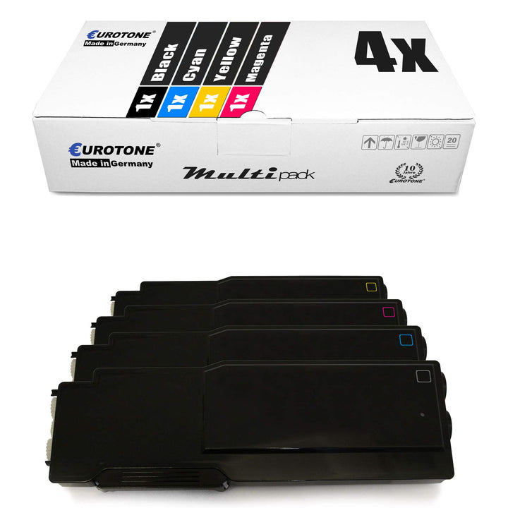 4X Müller Printware XXL Toner für Xerox Phaser 6600 DNM DN n ersetzt Schwarz Blau Rot Gelb Set aus 4