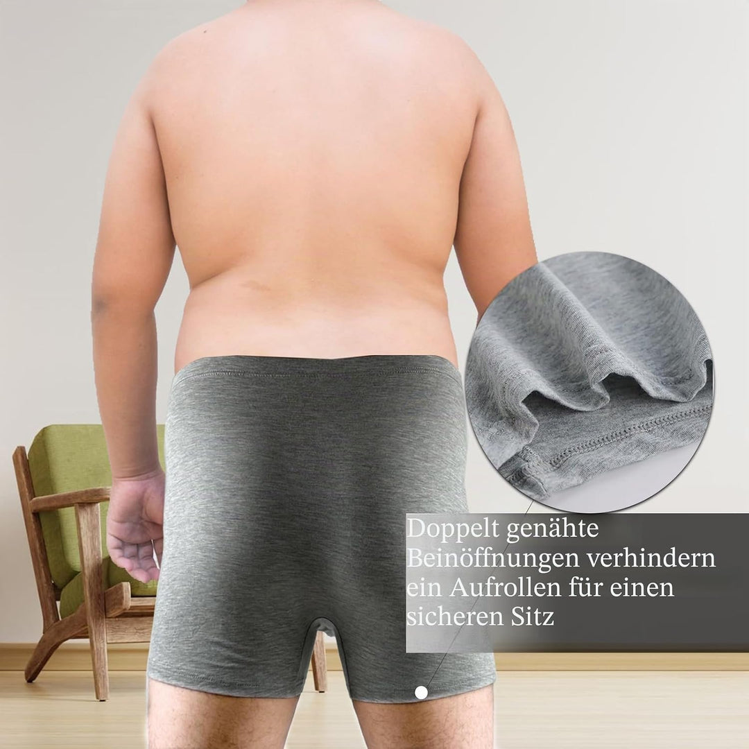 KFEXLYNG 3er Pack Herren Unterhosen Männer Übergrössen Boxershorts Für Männer Mit Dicken Bäuchen Und