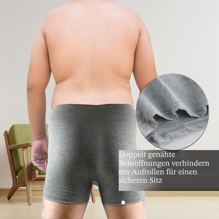 KFEXLYNG 3er Pack Herren Unterhosen Männer Übergrössen Boxershorts Für Männer Mit Dicken Bäuchen Und