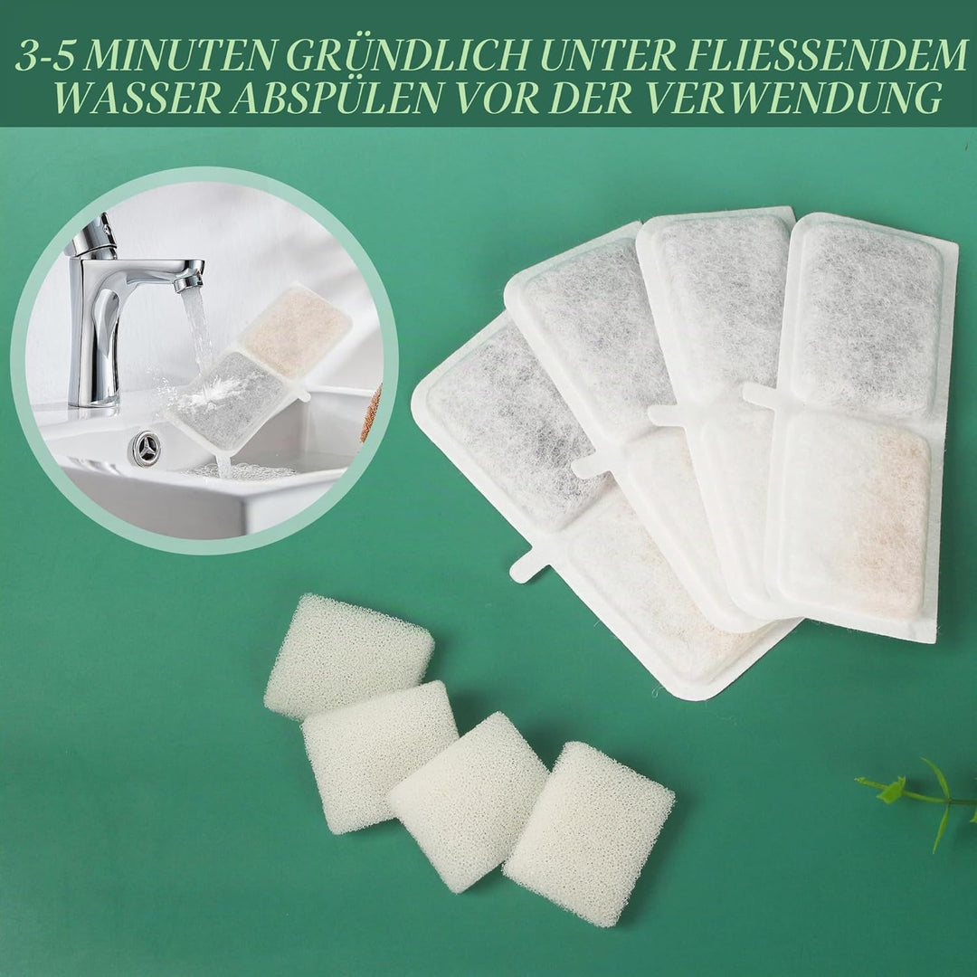 Katzenbrunnen Filter, 40er Pack Filter katzenbrunnen, einschliesslich 20 Trinkbrunnen Filter und 20