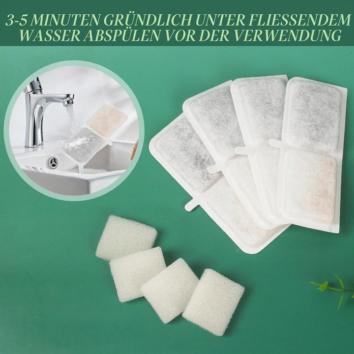 Katzenbrunnen Filter, 40er Pack Filter katzenbrunnen, einschliesslich 20 Trinkbrunnen Filter und 20