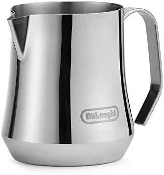 Delonghi Milchkännchen aus poliertem Edelstahl, 500 ml, mit Griff