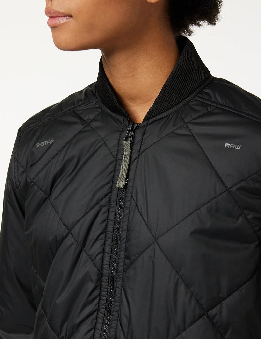 G-STAR RAW Damen Padded Bomber Collar Jacke Schwarz (Dk Black D22045-b958-6484) XXS, Schwarz (Dk Bla