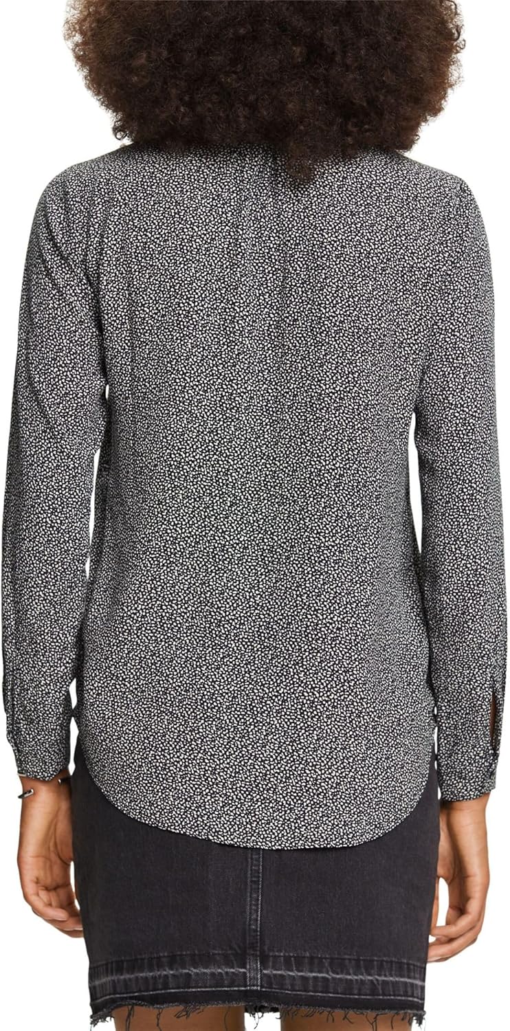 ESPRIT Damen Bluse XS 001/Black, XS 001/Black