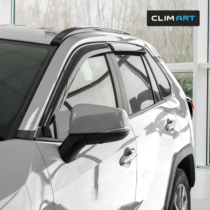 CLIM ART Windabweiser für/kompatible mit Toyota RAV4 2019-2026 (V) - Stick-on Regenabweiser - Autofe