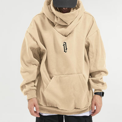 Eocicvvi Pullover Herren Rollkragen Hip Hop Fleece Pulli Kapuzenpullover Hoodie Sweater Sweatshirt M