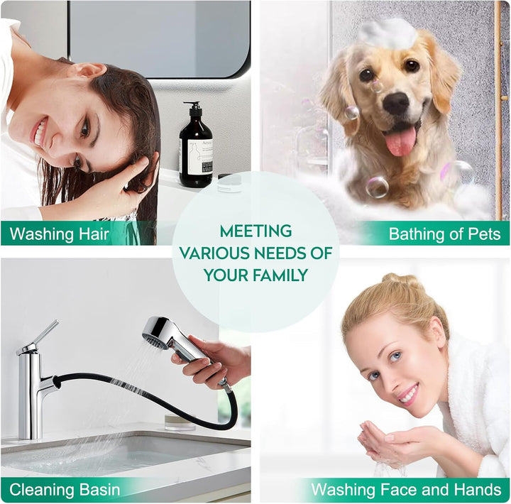 CREA Küchenarmatur Ausziehbar,Wasserhahn Küche mit 2 Strahlarten Geschirrbrause Spültischarmatur mit