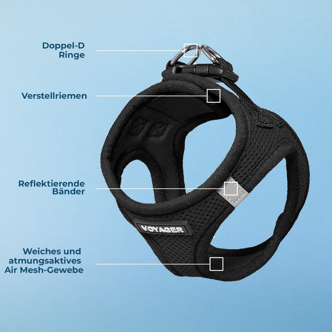 Voyager Step-In Air Hundegeschirr by Best Pet Supplies - All Weather Mesh Step in Vest Harness für k