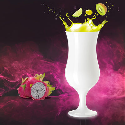 PLATINUX Weisse Cocktailgläser Set 6 Stück 400ml (max. 470ml) Longdrinkgläser Partygläser Milkshakeg