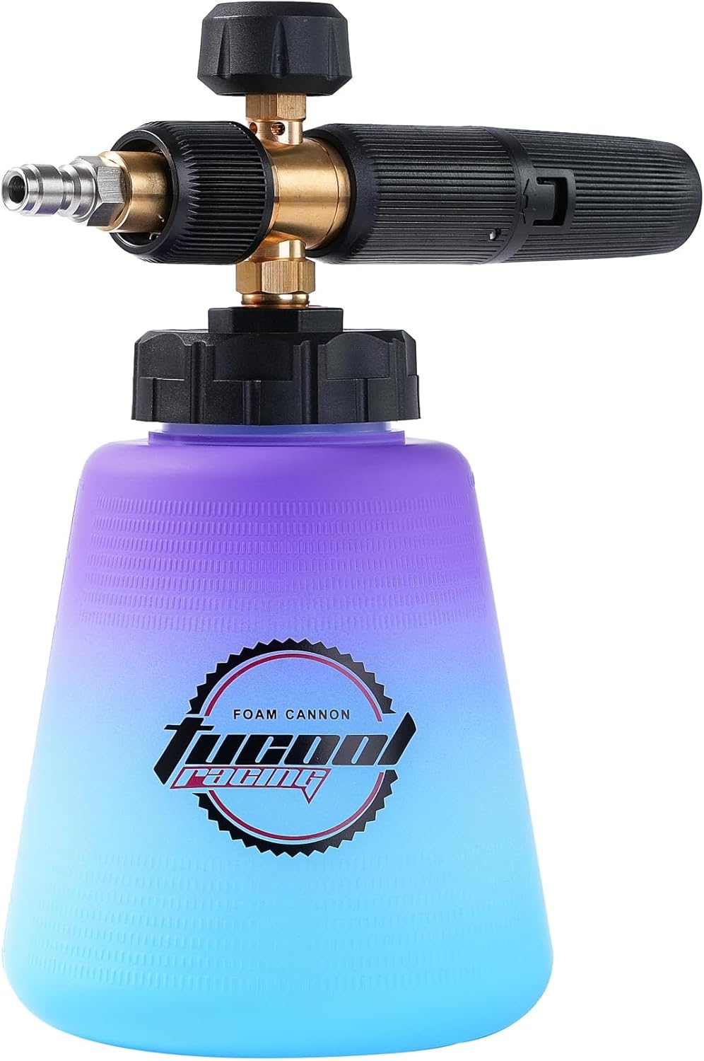 Tucool Racing Schneeschaumkanone 1/4 Zoll Schnellverbinder, Autowaschschaum Sprüher Schaumkanone für
