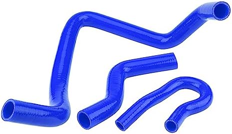 KIMISS 9 Stücke Auto Kühlerschlauch Kit,Silikon Kühlerschläuche (Blue)
