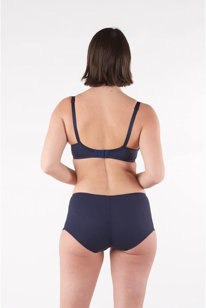 Maison Lejaby Damen Fleur Ikat BH 65E Marineblau, 65E Marineblau
