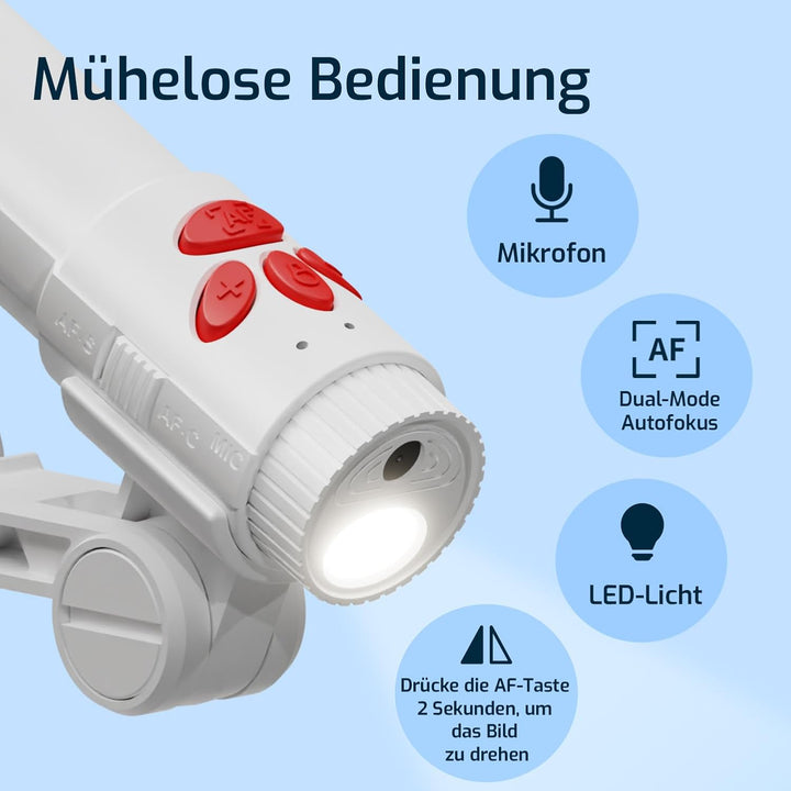 INSWAN INS-3 Abnehmbare USB-Dokumentenkamera für Lehrer und Visualizer mit eingebautem Mikrofon, Lic