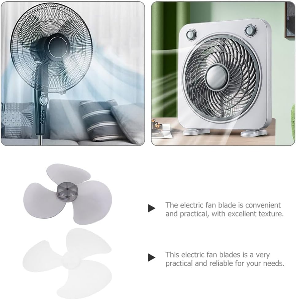 Holibanna 2stücke Ersatz-lüfterblätter Kunststoff Für Tisch Und Standventilatoren Leicht Zu Installi