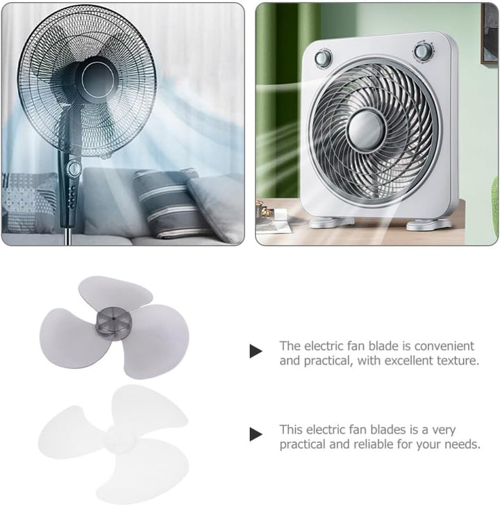 Holibanna 2stücke Ersatz-lüfterblätter Kunststoff Für Tisch Und Standventilatoren Leicht Zu Installi