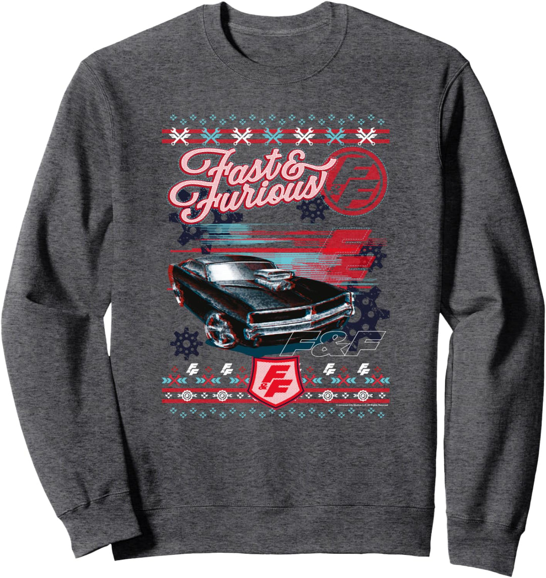Fast & Furious Ugly Christmas Sweater Car Logo Sweatshirt