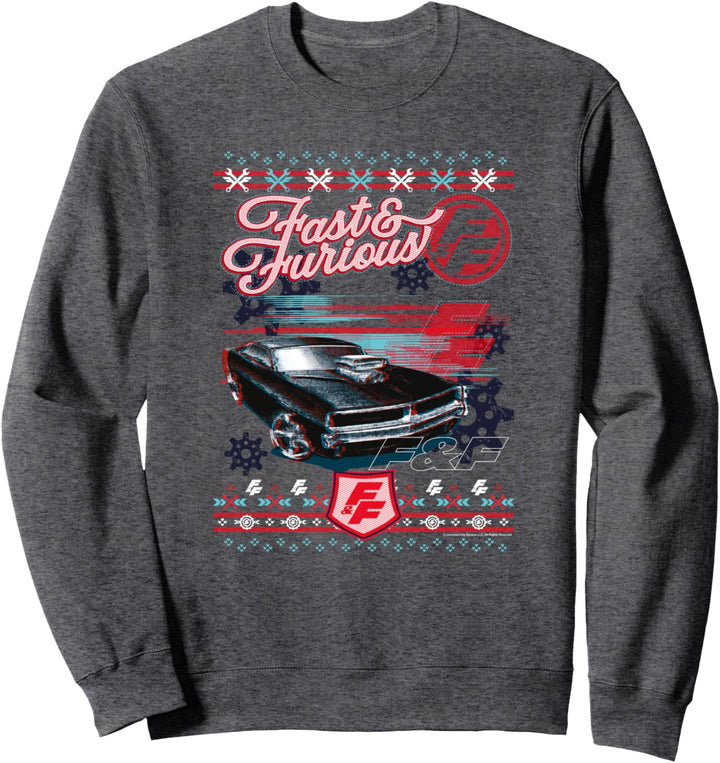 Fast & Furious Ugly Christmas Sweater Car Logo Sweatshirt